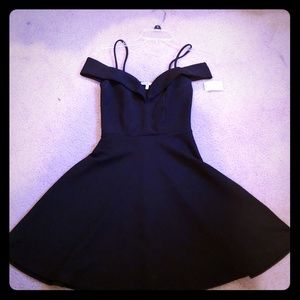 Black A-line Dress